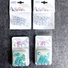 48 8mm Swarovski Elements round crystal beads – light turquoise & blue shade - NOS - NextStage Vintage