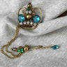 Jeweled crown and scepter chatelaine prooches - 1950s vintage - NextStage Vintage