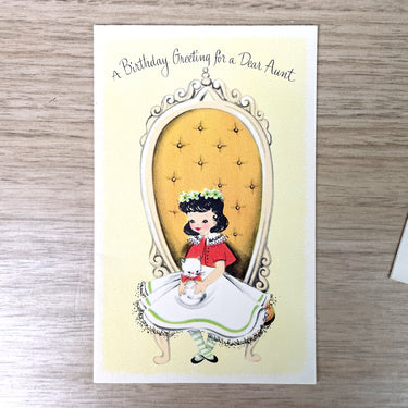 Birthday Greeting for a Dear Aunt vintage - 1960s greeting card - American Greetings - unused - NextStage Vintage