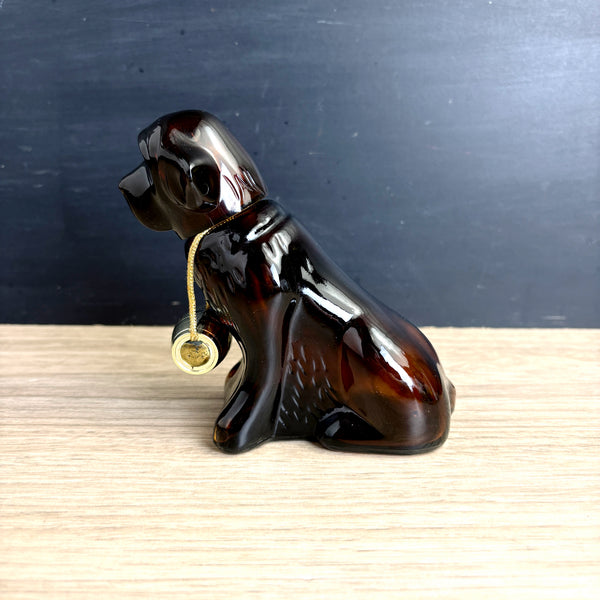 Avon Saint Bernard rescue dog with keg aftershave bottle - 1970s vintage