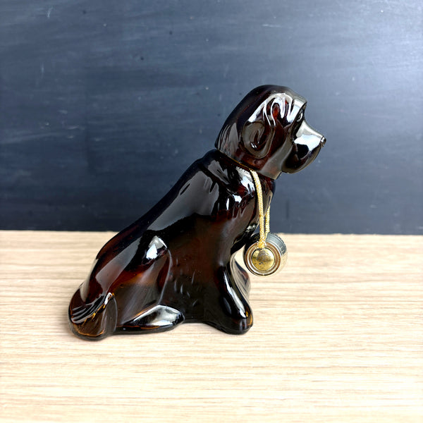 Avon Saint Bernard rescue dog with keg aftershave bottle - 1970s vintage