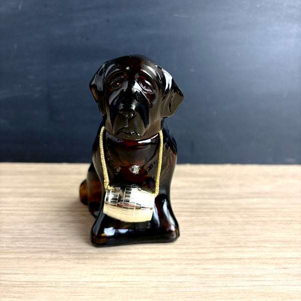 Avon Saint Bernard rescue dog with keg aftershave bottle - 1970s vintage
