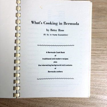 What's Cooking . . . in Bermuda - a cookbook by Betsy Ross -1986 reprint - NextStage Vintage