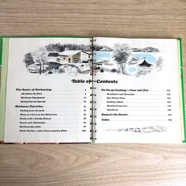 Betty Crocker's New Outdoor Cookbook - 1973 Third Edition - Hardcover with Spiral Binding - NextStage Vintage