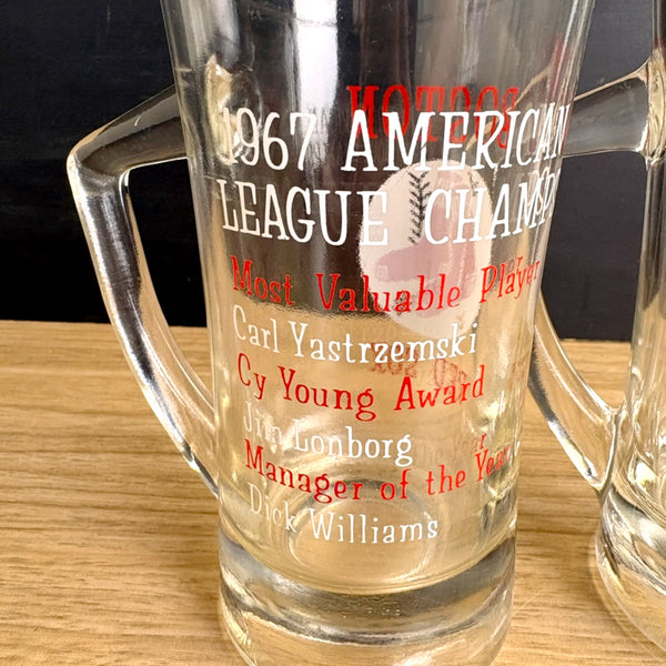 Boston Red Sox 1967 American League Champs mugs - a pair