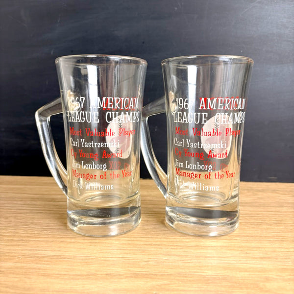 Boston Red Sox 1967 American League Champs mugs - a pair