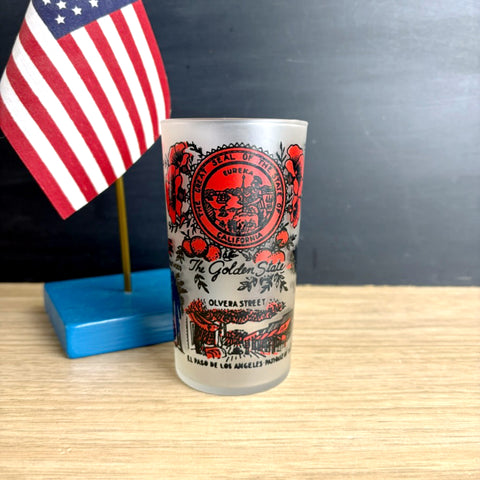 Vintage 1950s California souvenir state glass - vintage souvenir - NextStage Vintage