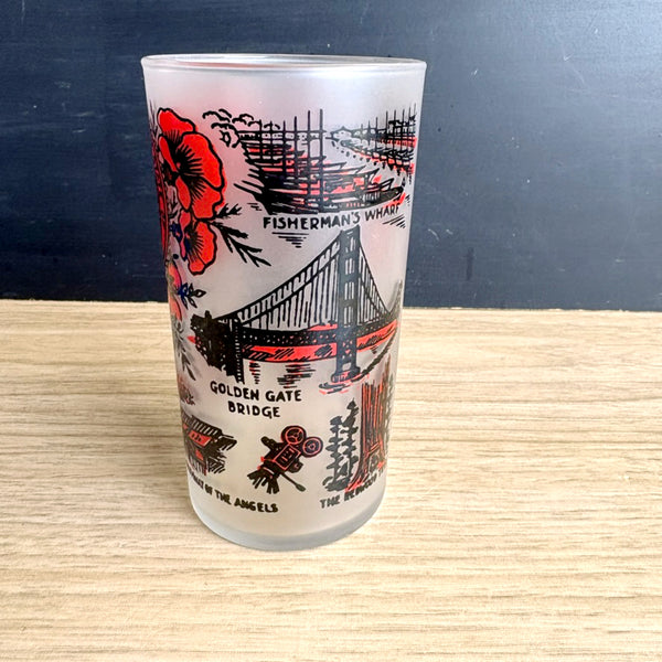 Vintage 1950s California souvenir state glass - vintage souvenir - NextStage Vintage