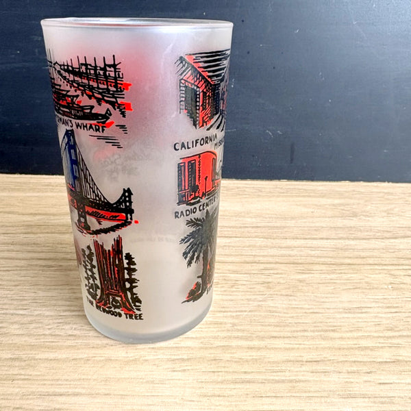 Vintage 1950s California souvenir state glass - vintage souvenir - NextStage Vintage
