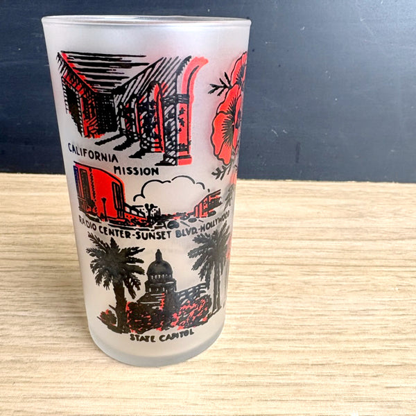 Vintage 1950s California souvenir state glass - vintage souvenir - NextStage Vintage
