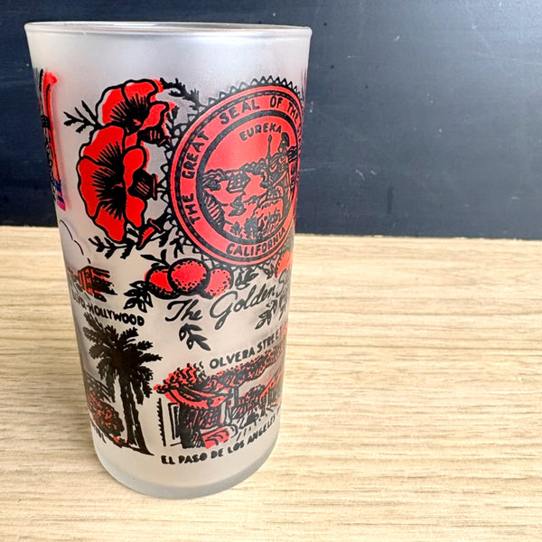 Vintage 1950s California souvenir state glass - vintage souvenir - NextStage Vintage