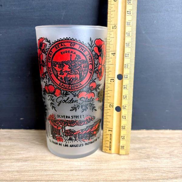 Vintage 1950s California souvenir state glass - vintage souvenir - NextStage Vintage