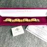 Camrose & Kross Jacqueline Kennedy floral enamel and crystal link bracelet - NextStage Vintage