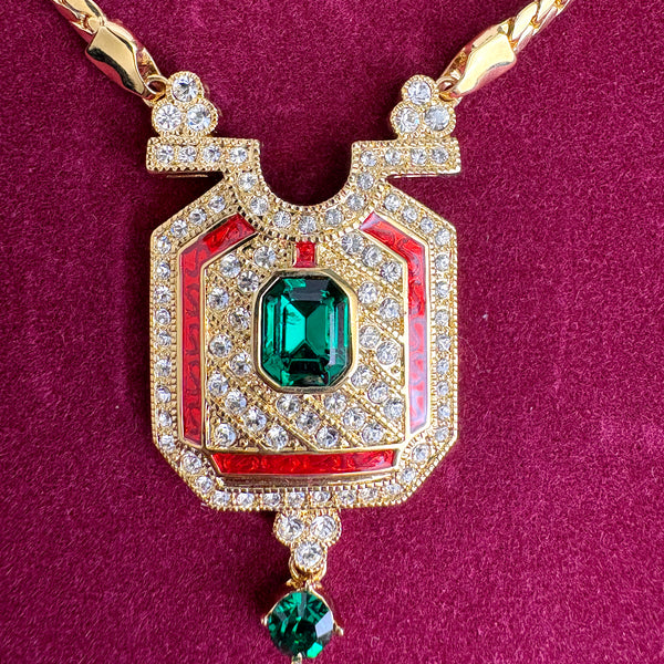 Camrose & Kross Jacqueline Kennedy goldtone pendant necklace - NextStage Vintage