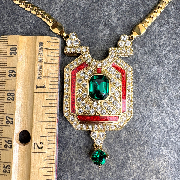 Camrose & Kross Jacqueline Kennedy goldtone pendant necklace - NextStage Vintage