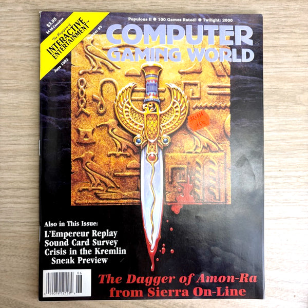 9 Computer Gaming World Magazines 1988–1992 - no disks - Sierra Ultima Pete Rose