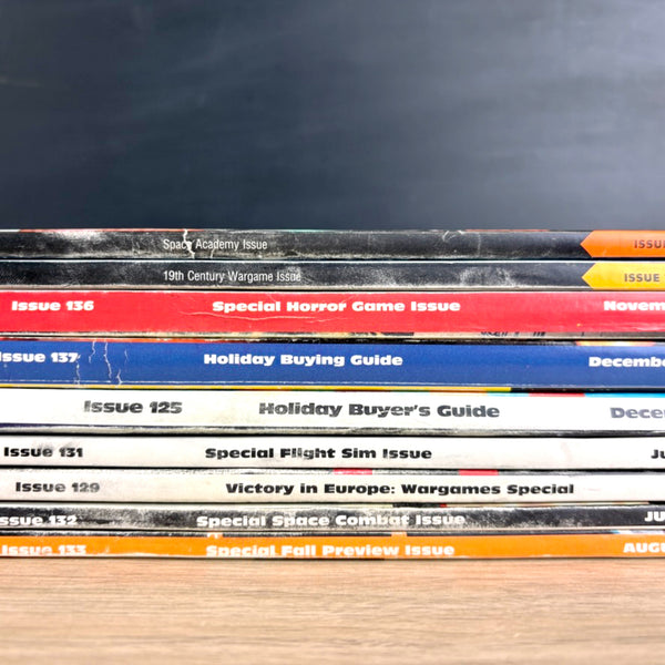 9 vintage Computer Gaming World magazines 1994–1996  - no disks - NextStage Vintage
