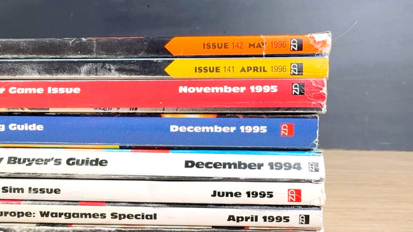 9 vintage Computer Gaming World magazines 1994–1996  - no disks - NextStage Vintage