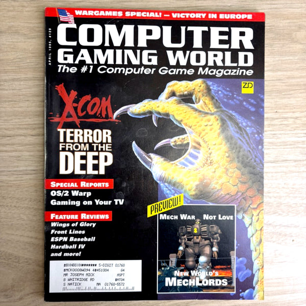 9 vintage Computer Gaming World magazines 1994–1996  - no disks - NextStage Vintage