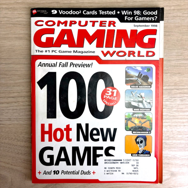 7 vintage Computer Gaming World magazines 1998 – Star Wars, AoE II, MechWarrior 3 - NextStage Vintage