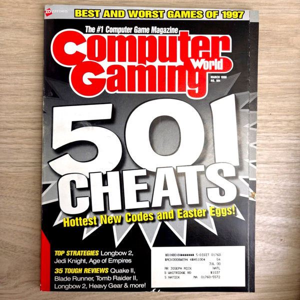 7 vintage Computer Gaming World magazines 1998 – Star Wars, AoE II, MechWarrior 3 - NextStage Vintage