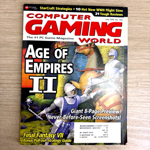 7 vintage Computer Gaming World magazines 1998 – Star Wars, AoE II, MechWarrior 3 - NextStage Vintage