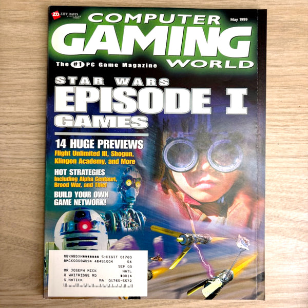 Computer Gaming World Magazines 1999 – 11 Issues – No Disks – PC Game History - NextStage Vintage