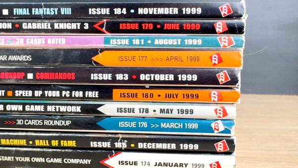 Computer Gaming World Magazines 1999 – 11 Issues – No Disks – PC Game History - NextStage Vintage
