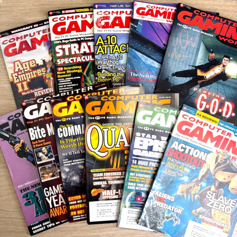Computer Gaming World Magazines 1999 – 11 Issues – No Disks – PC Game History - NextStage Vintage