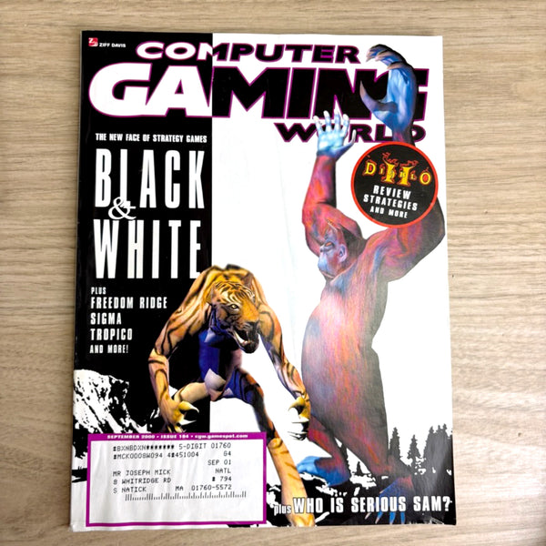Computer Gaming World magazines 2000 – 8 issues – no disks - PC game history - NextStage Vintage