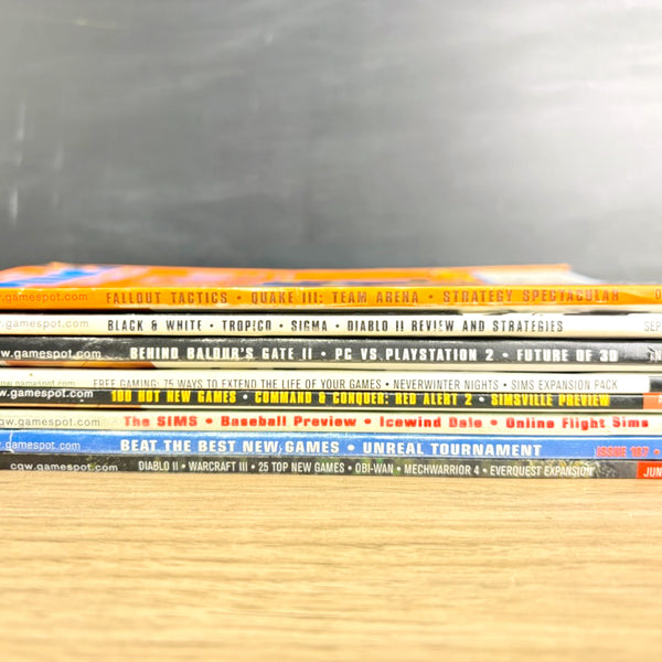 Computer Gaming World magazines 2000 – 8 issues – no disks - PC game history - NextStage Vintage