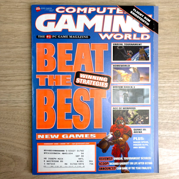 Computer Gaming World magazines 2000 – 8 issues – no disks - PC game history - NextStage Vintage