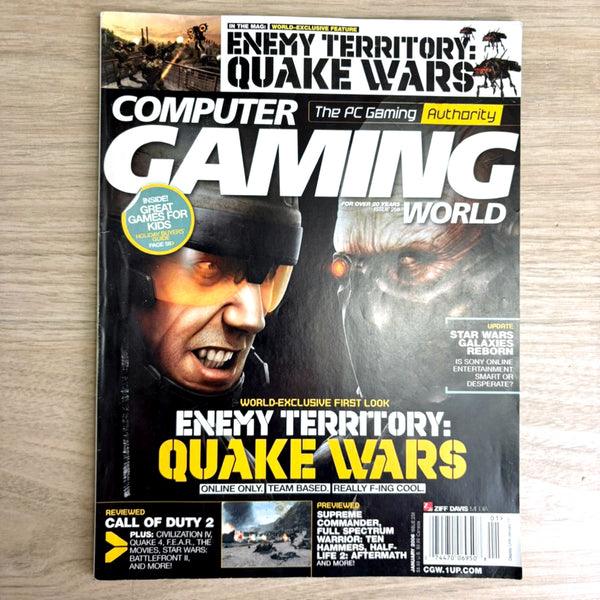 9 Computer Gaming World Magazines 2005–2006 - no disks - Half-Life 2 WoW Quake Crysis - NextStage Vintage