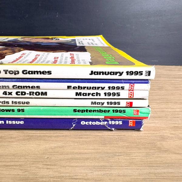 Computer Gaming World Lot - 1995 - 6 issues