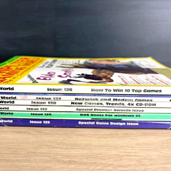 Computer Gaming World Lot - 1995 - 6 issues