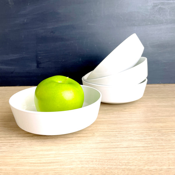 Corning Centura White coupe cereal bowls 5 1/2" - set of 4