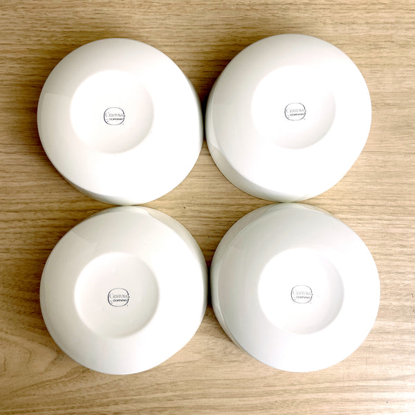 Corning Centura White coupe cereal bowls 5 1/2" - set of 4