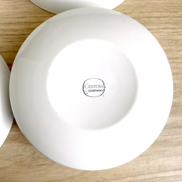 Corning Centura White coupe cereal bowls 5 1/2" - set of 4