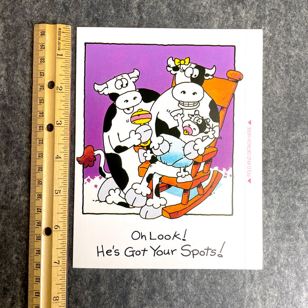 Cow greeting cards - National Dairy Board - set of 5 - 1990s vintage - NextStage Vintage