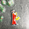 Dansk tin saxophone player ornament Swedish Navy Band litho Denmark - vintage - NextStage Vintage
