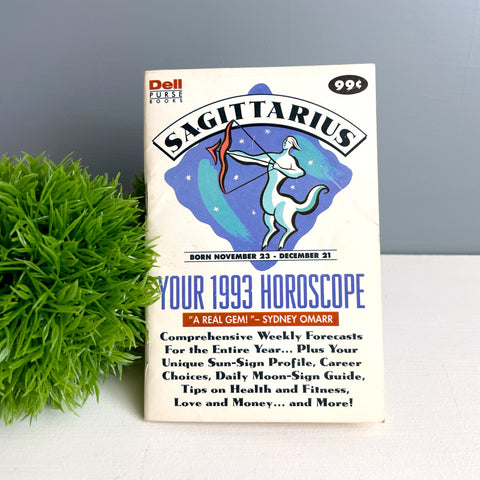 Sagittarius horoscope Dell Purse Book from 1993