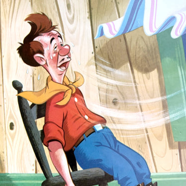 Vintage 1951 Disney poster – "How To Catch A Cold" - Park yourself in a cool stiff breeze - NextStage Vintage