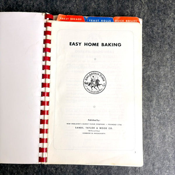 Easy Home Baking - King Arthur Flour - 1930s vintage cookbook - NextStage Vintage