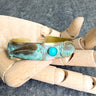 Elaine Coyne verdigris dragonfly and turquoise cuff bracelet - NextStage Vintage
