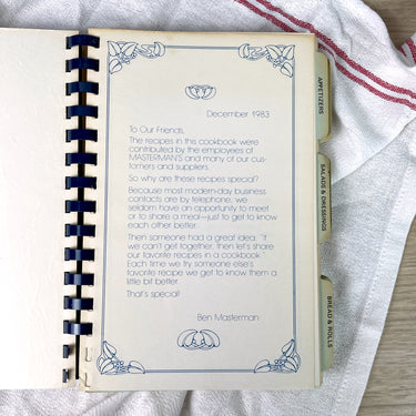 Enjoy! Special Recipes from Masterman's - 1983 community cookbook - NextStage Vintage