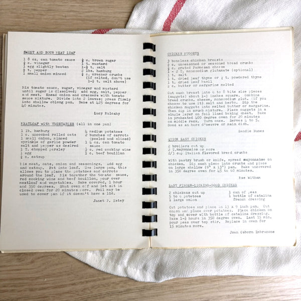 Vintage Essex MA community cookbook – Essex Families Favorite Recipes - St. John the Baptist Church - NextStage Vintage