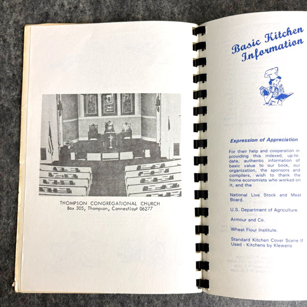 Favorite Recipes - Congregational Church of Thompson, CT cookbook - NextStage Vintage