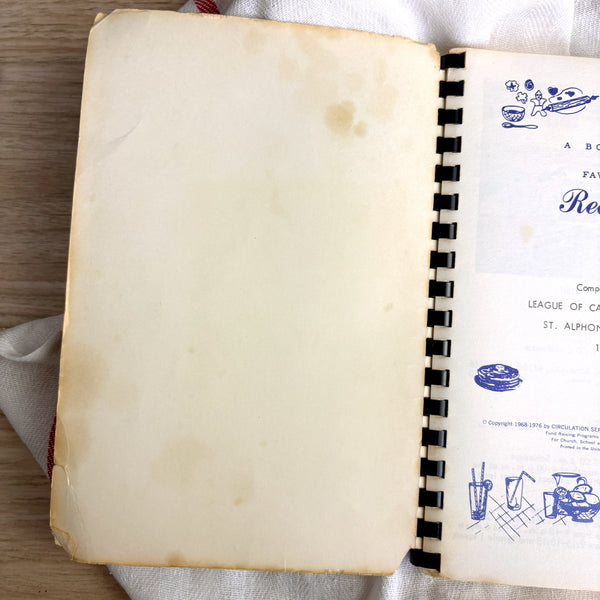 Favorite Recipes From Our Best Cooks - St. Alphonsus Church Danvers Beverly MA - 1976 - NextStage Vintage