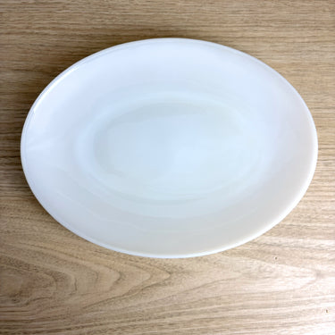 Fire-King Oven Ware platter - Anchorware milk glass - classic retro kitchen - NextStage Vintage