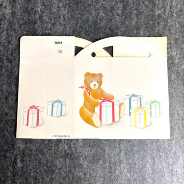 Vintage 1991 folding General Mills gift box, unused - vintage gift box - NextStage Vintage